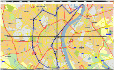 The map with the quadrants