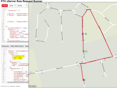 longer distance (512m), but shorter period (105sec)