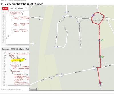 shorter distance (496m) but longer period (112sec)