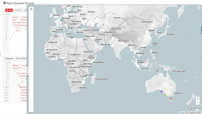 Geocoding of &quot;esplanade 5270&quot;. Only hits in LU and AU are searched