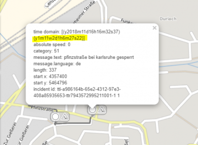 long term traffic site in Karlsruhe/Germany: started in nov2018 the project is supposed to require almost 2 years. In such a case we can handle this properly, even including the time dependency: by requesting a route in 2021 the segments will be open. For now they are closed. So it depenmds on the data.