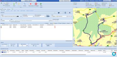 The route has been calculated with the &quot;Activate truck restrictions&quot; option turned off.