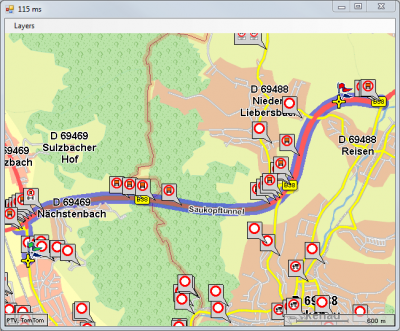 The default route - through the tunnel