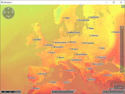 sample xServer.NET + Meteomatics Weather layer