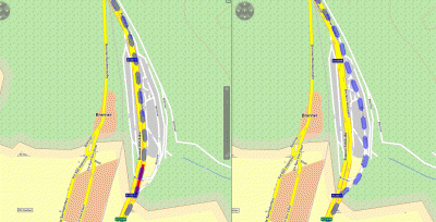 Left: route #2<br />Right: Route #3