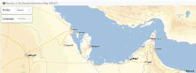 Screenshot from the xmap rendering showcase shows arabic labels