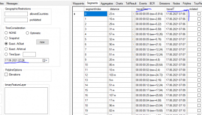 Segment list