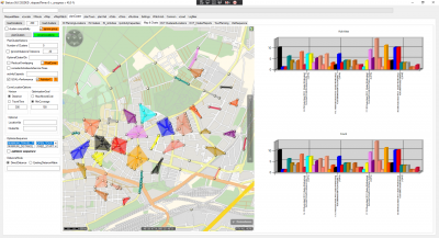 Large radius of 300m - about 40 parking spots with up to 10 parcels on a single local trip