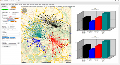 Balanced.limit.PNG (1.08 MiB) Viewed 11093 times In this example I applied an absolut limit of 50 for one of the centers (blue = Siegburg) while the other centers get 1000 (way more than available stops).