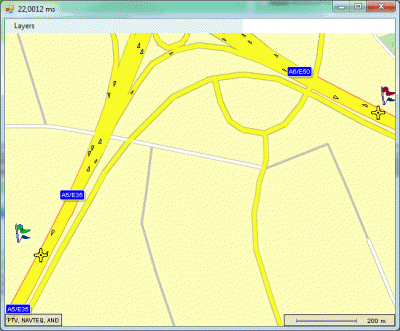 the waypoints near the highway