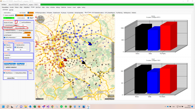 As you can see in the map: there are two adjacent input clusters (blue pins) in the south west. The output shows that Charlie has been sacrificed.