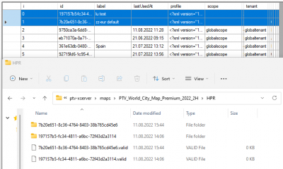 List of my local HPRs. The first two elements in the list are the ones stored below my map folder. The other graphs are placed below [server]/data/hpr