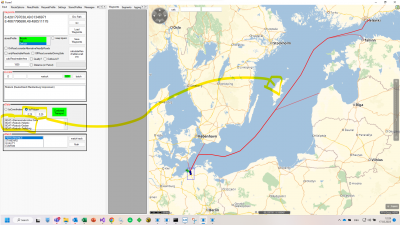 Rectangle based search... returns all ferries that depart from a coordinate within the rectangle...