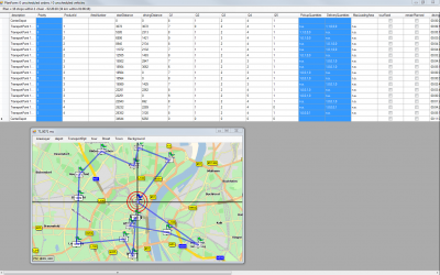 Here I used the orders priorities to compute the TourSection simply based on a formula:<br />TourSection := 20 - Prio<br />Result: within the tours pickups and deliveries alternate. <br />The PRIO properties of scheduled orders is decreasing in a monotone way...