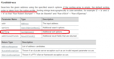 view into the API doc of xLocate.findAddress