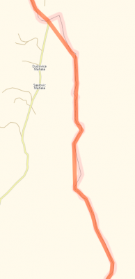 zoomed sample region 1: frontier does not match intersecting polyline by 100%