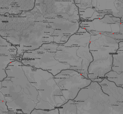 slovenia preferred routes
