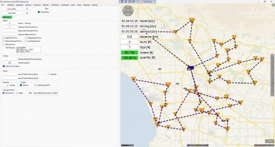 #3b: refill on the road (graytrucks are the refill stations)