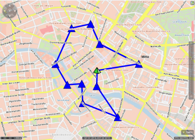 Optimal sequence of 10 stops based on single vehicle (airline, no time windows or capas)