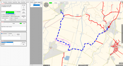 red lines: various truck attributes in the region.<br />Purple area: the area where some attributes are missing?