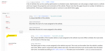 Vehicle.End : locationId is optional since