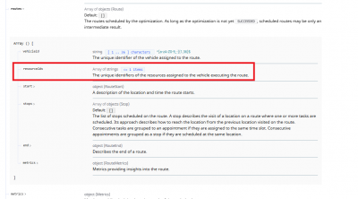 and will be reported in the result routes