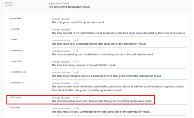 new in v1.55:; Result.Metrics.Costs.DepotLoads