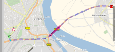 The data on the bridge shows a traffic incident