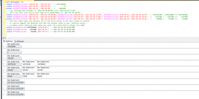 Three different reference dates - all produce same result ;-)