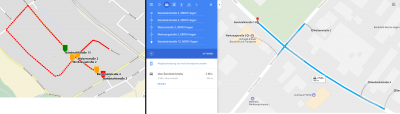 PTV xRoute.calculatedRoute() vs Google Maps.Route()