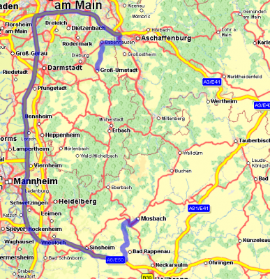 Routing with AVOID_HIGHWAYS=-99. As the costs of a highways segment are reduced to almost &quot;no costs&quot; the algorithm identifies how to get on a highway nearby and then wastes lots of detour kilometers.