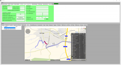 Sample route based on TruckAttributes violations. COST is set to 0. Routing takes regular track as without TruckAttributes but reports the conflicts.