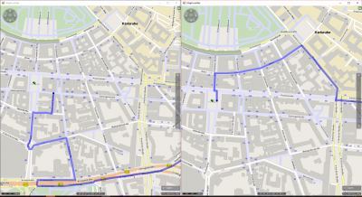delivery flag.PNG (1.35 MiB) Viewed 6104 times LEFT: complex detour, furthermore the pyramid waypoint isn't reached. The real trip starts in a small distance from the pyramid.<br />RIGHT: the vehicle is allowed to use the delivery flag and therefore the linking attaches the route almost direct to the pyramid.