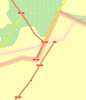 Malicious provider geometry with teleported street connections at border crossing