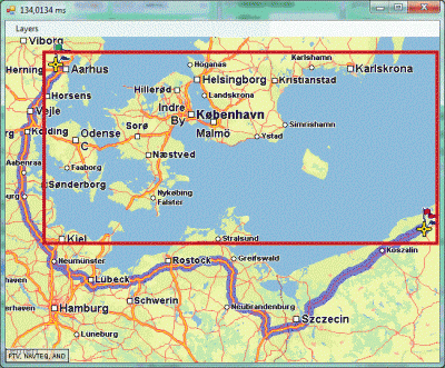 Destination is isolated because of the buffer area