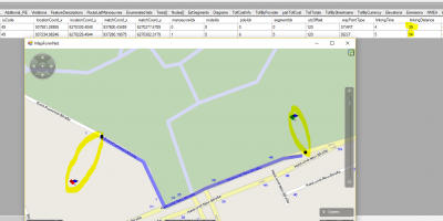 The picture shows the LINKING DISTANCES (39+54 meters).